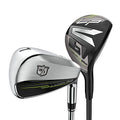 Wilson Staff Launch Pad 2 Men's Graphite Golf Club Combo - Right Hand, Senior, 4h, 5h, 6-PW Silver/Black