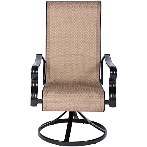Hanover Brigantine 5-Piece Modern Outdoor Dining Set Tan