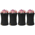 Good Ideas Impressions 50 Gallon Nantucket Rain Barrel Water Collector with Garden Planter and Brass Spigot Black