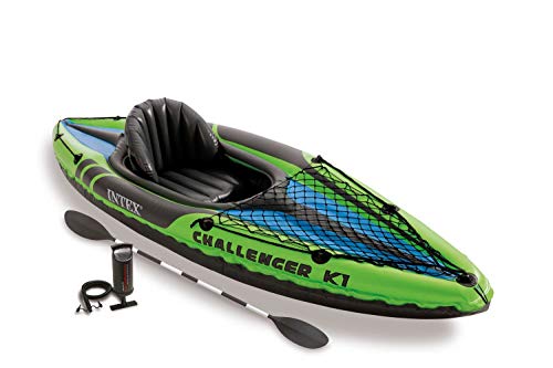 Intex Challenger K1 Inflatable Sporty Kayak 1 Person