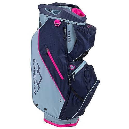Sun Mountain 2024 Women's Sync Golf Cart Bag Infinity/Navy/Azalea