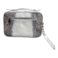 Vietnam Genuine Himalayan Alligator Crocodile Leather Golf Shoe Bag White and Grey