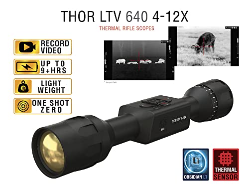 Force Technologies ATN Thor LTV Ultra Light Thermal Hunting Scope 4K+ Black