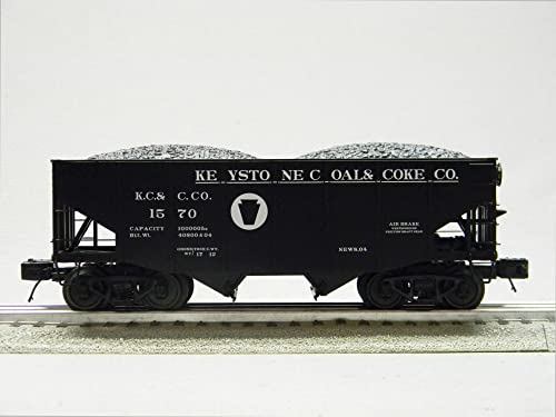 Generic MTH Premier Keystone Fish Belly Hopper 6 Pack O Gauge Natural Color