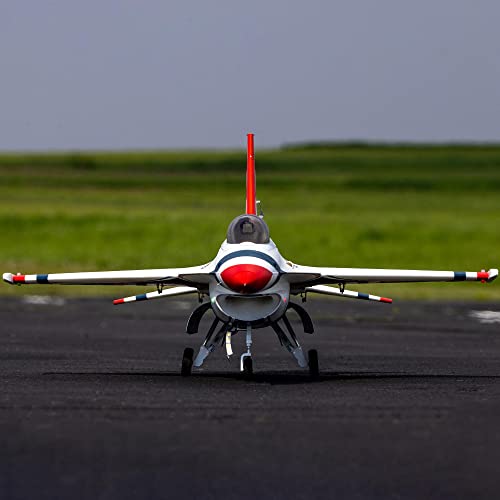 E-flite F-16 Falcon Thunderbird 80mm ARF Plus White