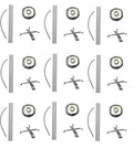 Generic Global Advertising Solutions Feather Flag Telescoping Hardware 14ft Pre Curved Pole Kits Pack 9