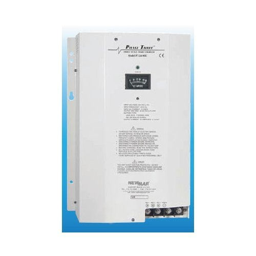Newmar 45 Amp Phase Three Series Battery Charger 24 VDC White