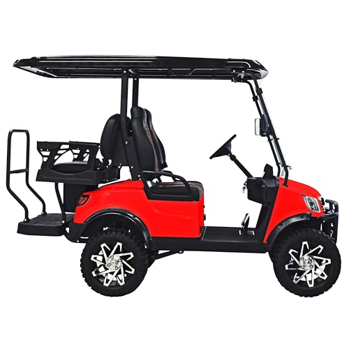 M MASSIMO MOTOR Electric Golf Cart Red
