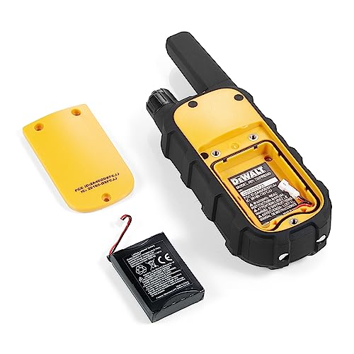 DEWALT DXFRS300 Heavy Duty Waterproof Walkie Talkies Black - 24 Pack with 4X Gang Chargers