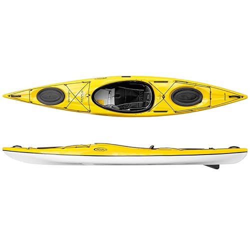 SEAFLO Premium Sit-in Recreational Day Touring Sea Kayak TDA130 Yellow/White