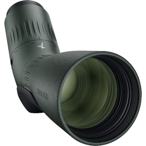 SWAROVSKI OPTIK 17-40x56 ATC Spotting Scope Angled Viewing Green with Cleaning Kit, LED Flashlight, UV Filter & Padded Backpack