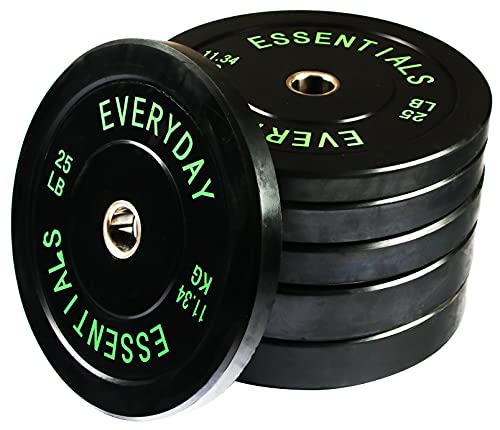 BalanceFrom Olympic Bumper Plate Set Black
