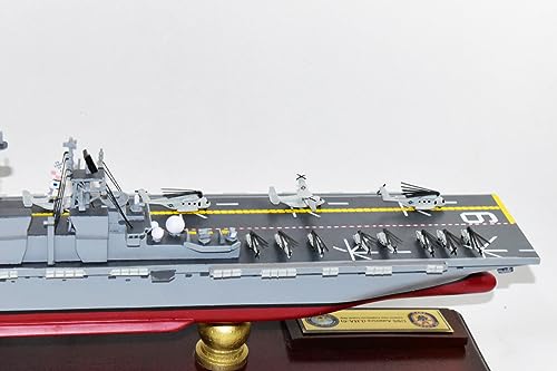 Squadron Nostalgia LLC LHA-6 USS America Amphibious Assault Ship 24-Inch Mahogany Model