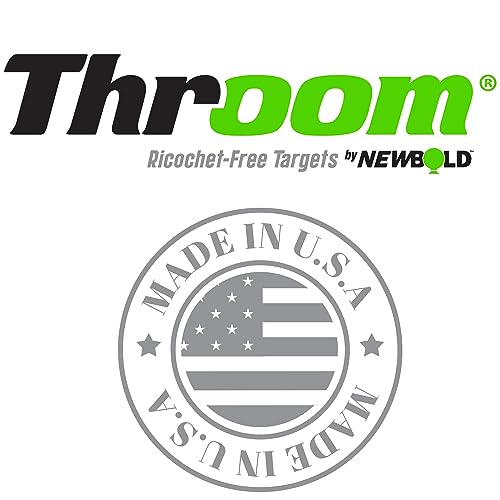THROOM Reactive Self-Healing Shooting Targets Bundle with 2x4 Stand Brackets and Splatter Stickers Green