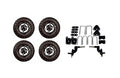 3G Lift Kit Combo with 10" Flash Wheels & Tires for EZGO RXV Golf Carts 2008-2013.5