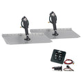 LENCO MARINE 12"x12" Standard Trim Tab Kit with Tactile Switch 12V