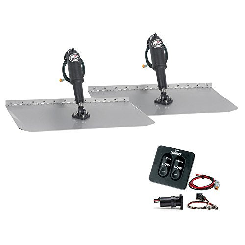 LENCO MARINE 12"x12" Standard Trim Tab Kit with Tactile Switch 12V