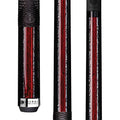 LUCASI LP15 Cue Midnight Black Cocobolo/Silver Inlay Pinnacle Carbon Fiber Shaft