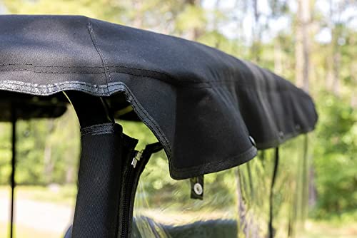 RED DOT Premium Golf Cart Enclosure Marine Grade Vinyl Black