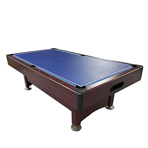 Pool Central 8' Pool Billiards and Hockey 2-in-1 Game Table Brown