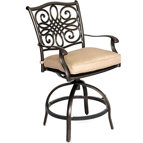 Hanover Monaco 5-Piece High-Dining Set Tan