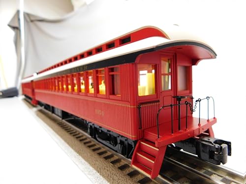 Lionel New York Central Wood Combine Coach 2 Pack O Gauge Natural Color