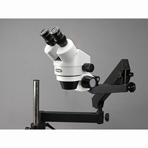 AmScope Professional Binocular Stereo Zoom Microscope 7X-45X Magnification Clear
