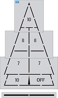 Stencil Plus Shuffleboard Playground Stencil 120" X 72" White