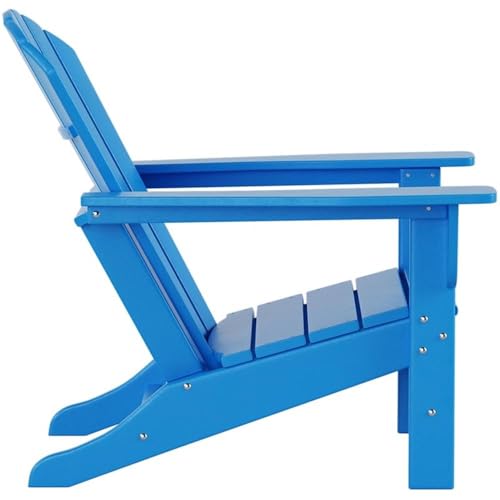 Costaelm Portside Classic Outdoor Adirondack Chairs Set of 8 Pacific Blue
