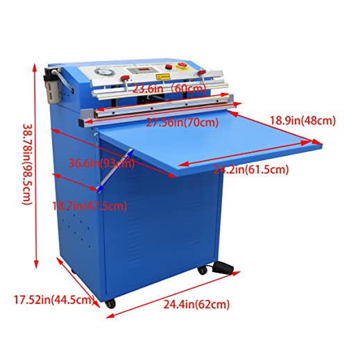 INTSUPERMAI 600mm Vacuum Sealer Machine for Food Packaging 110V