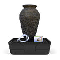 Aquascape Stacked Slate Urn Landscape Fountain Kit Medium Dark Gray