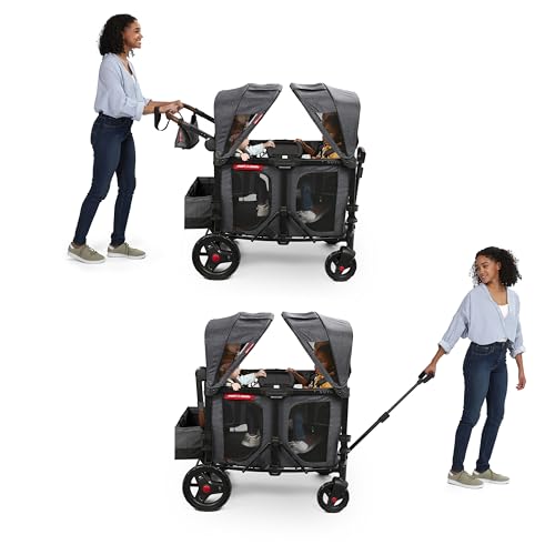 Radio Flyer Voya XT Quad Stroller Wagon 4-Seater Gray