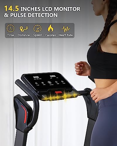 GARVEE 4.0 HP Folding Treadmill Black