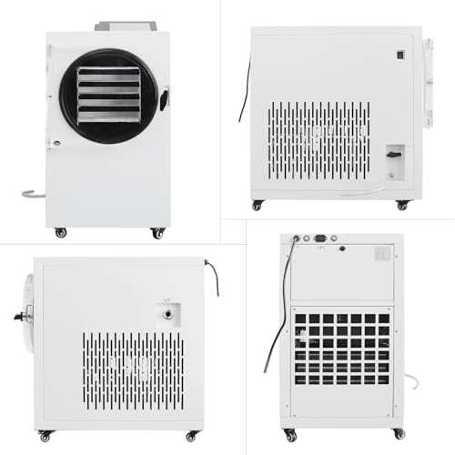 HNZXIB ZZKD -60℃ Vacuum Freeze Dryer Machine for Home, Food Grade White