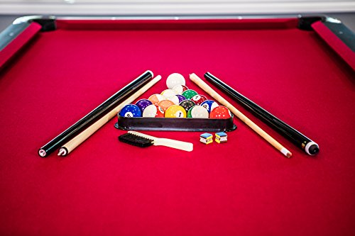 Mizerak Donovan II 8’ Billiard Table Black/Red