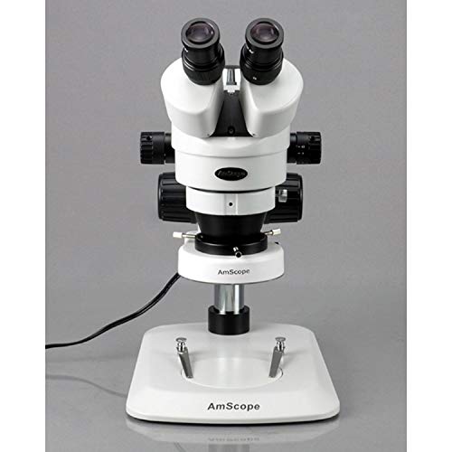 AmScope Professional Binocular Stereo Zoom Microscope White
