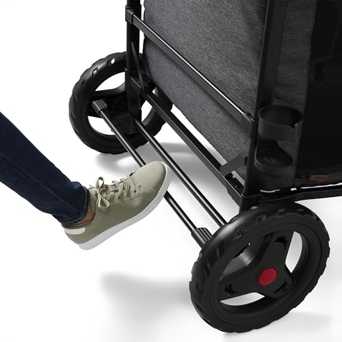 Radio Flyer Voya XT Quad Stroller Wagon 4-Seater Gray