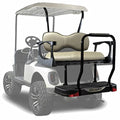 MADJAX Genesis 250 Steel Golf Cart Rear Flip Seat Kit EZGO RXV Deluxe Cushions Sandstone