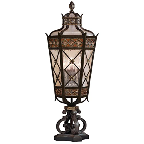 Fine Art Lamps Chateau Outdoor Post Lighting 300 Watts Patina
