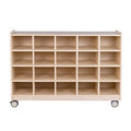 Angeles Mobile 20-Section Cubby Storage Wooden