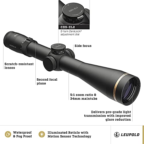 Leupold VX-5HD 4-20x52 CDS-ZL2 Side Focus Illuminated FireDot Duplex Riflescope