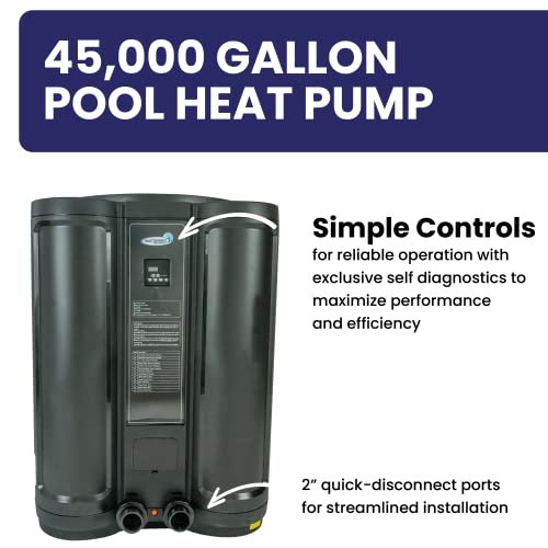 Blue Torrent ComforTemp Heat Pump - 45,000 Gallon Pool Pump - 137,000 BTU