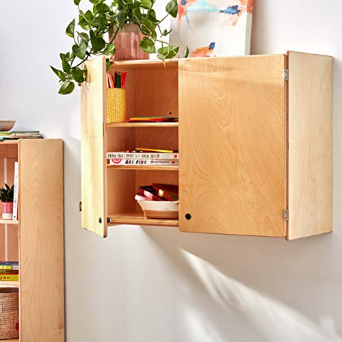 Jonti-Craft Lockable Wall Cabinet Yellow