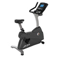Life Fitness C3 Upright Indoor Cycling Exercise Bike with Go Console Black/Silver