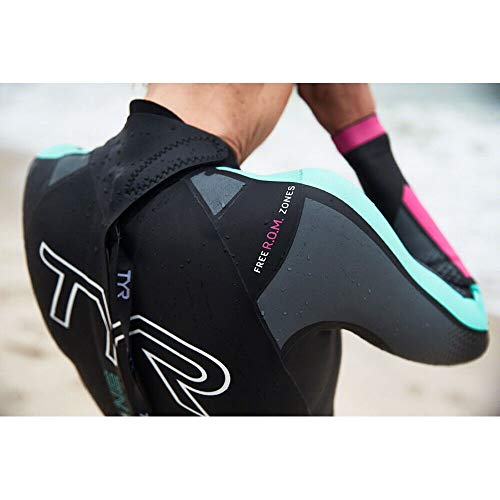 TYR Women's Cat 5 Wetsuit Black/Turquoise/Fuchsia S/M