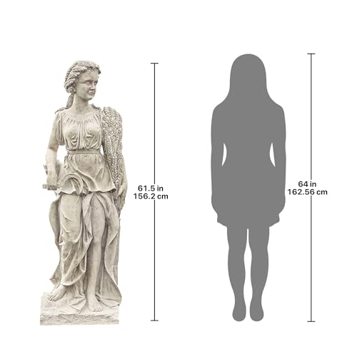 Design Toscano Summer Woman of the Four Seasons Garden Statue 60 Inches Ancient Ivory