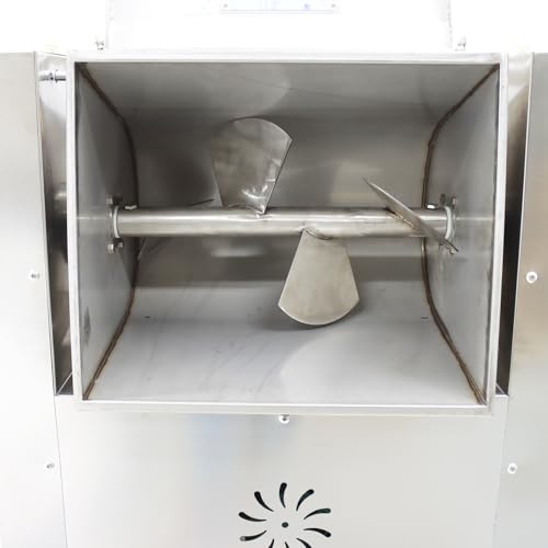 HayWHNKN Electric Meat Mixer 50L Stainless Steel Commercial Stuffing Machine Silver