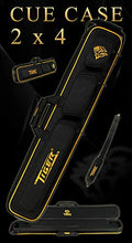 TigerProducts Billiard Pool Table Black Nylon Cue Case 2x4