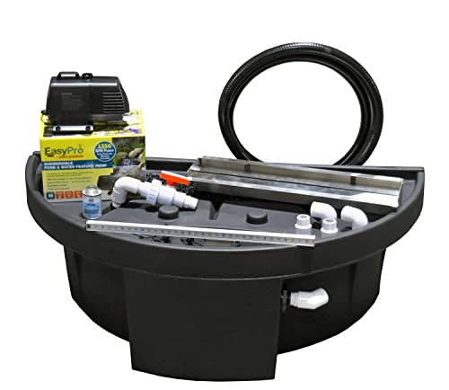 EasyPro Pond Products Vianti Falls 23 Inch Spillway Kit with White LED