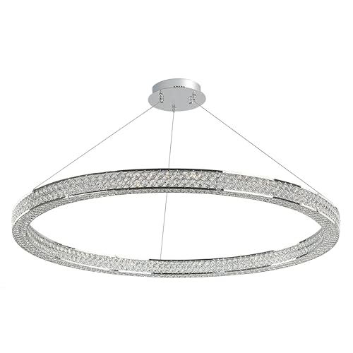 Maxim Eternity LED 40" Single Pendant Polished Chrome Silver